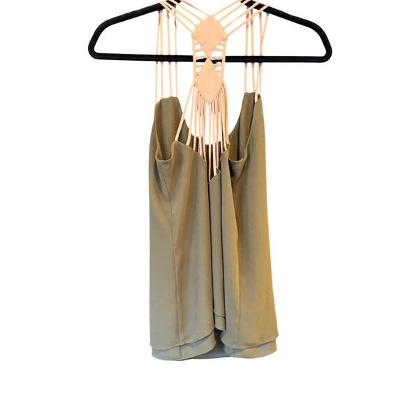 Mahina Women's Green Sleeveless Blouse Size Small - Picture 2 of 7